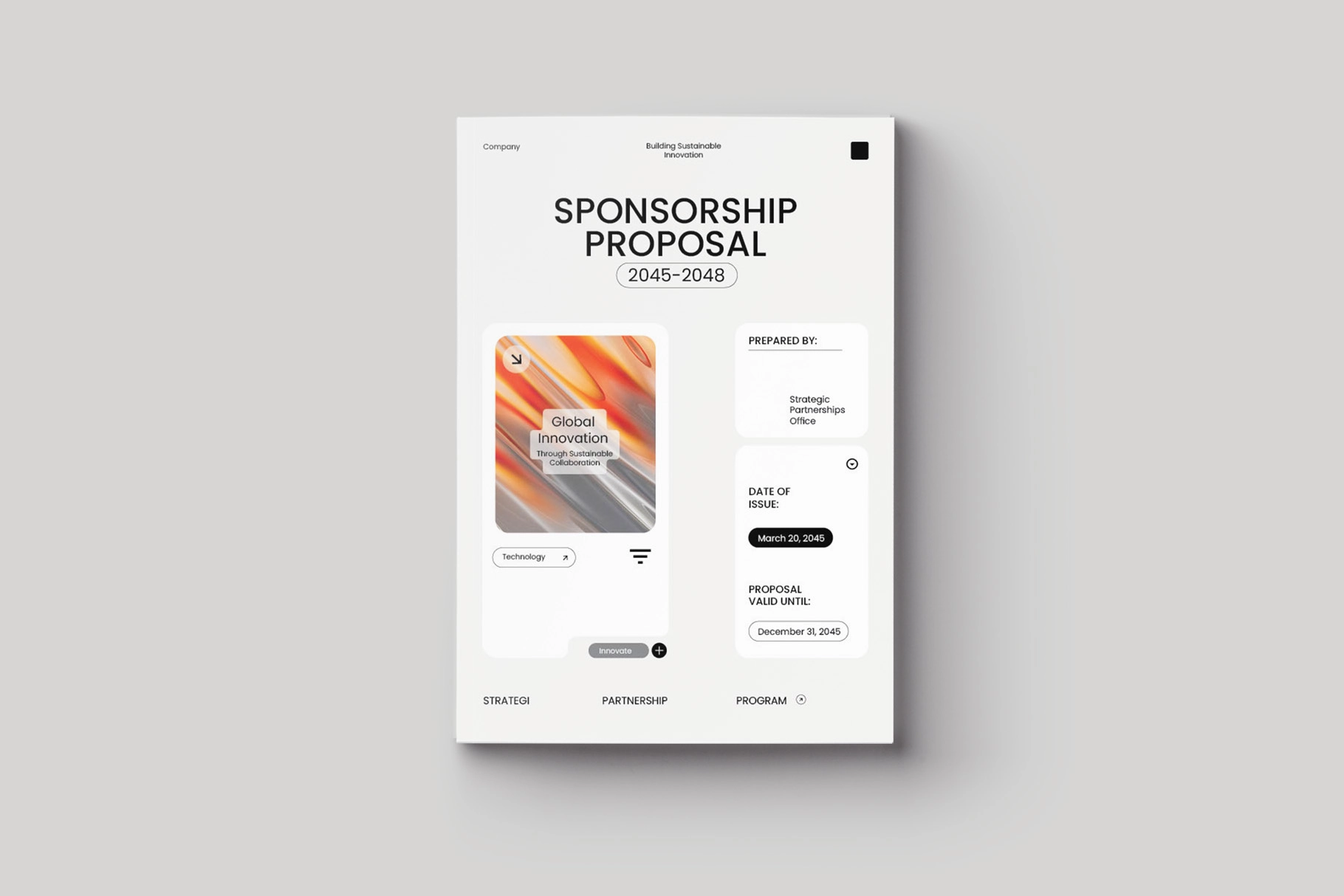 Sponsorship Proposal Ms. Word Template