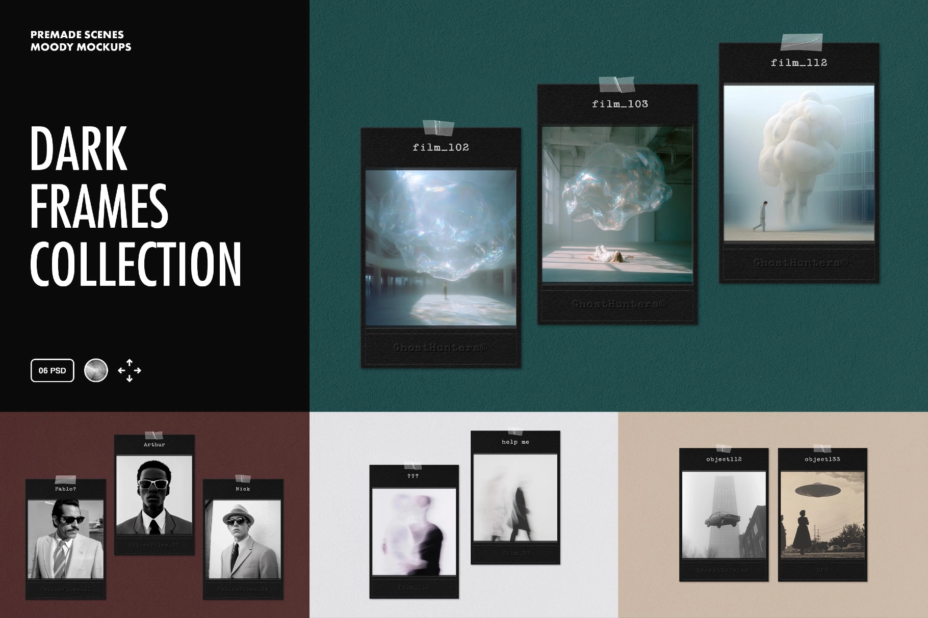 Dark Frame Mockups Collection