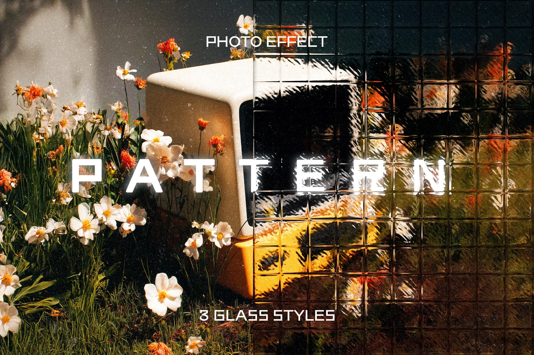 Pattern Glass Photo Effect