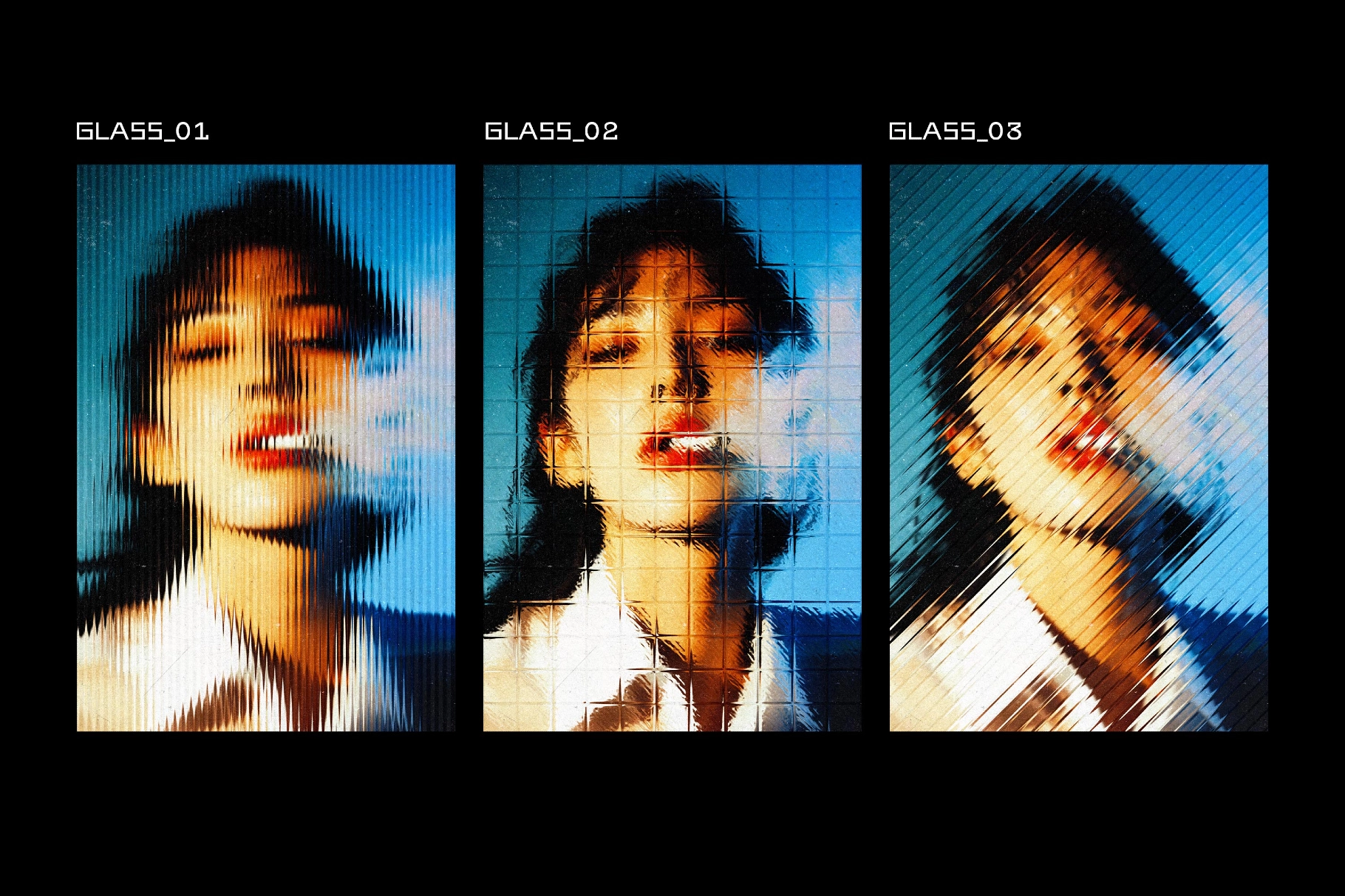 Pattern Glass Photo Effect