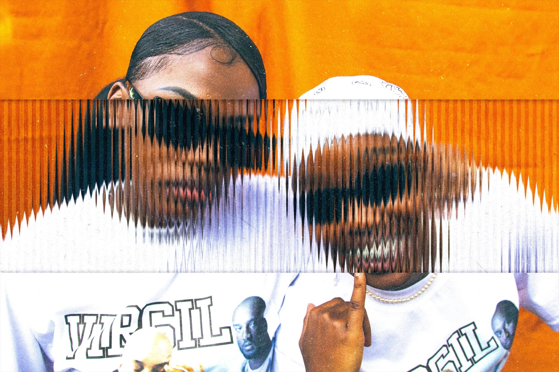 Pattern Glass Photo Effect