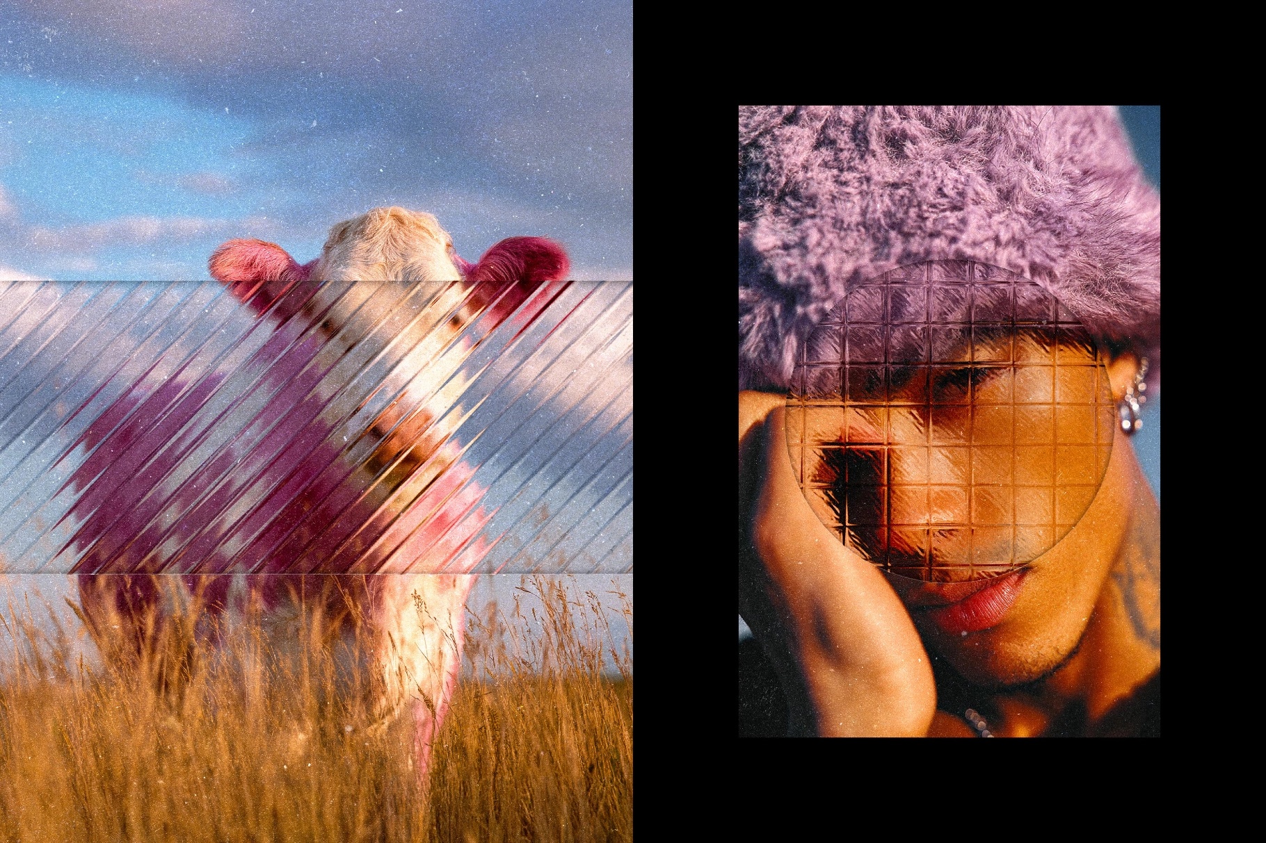 Pattern Glass Photo Effect