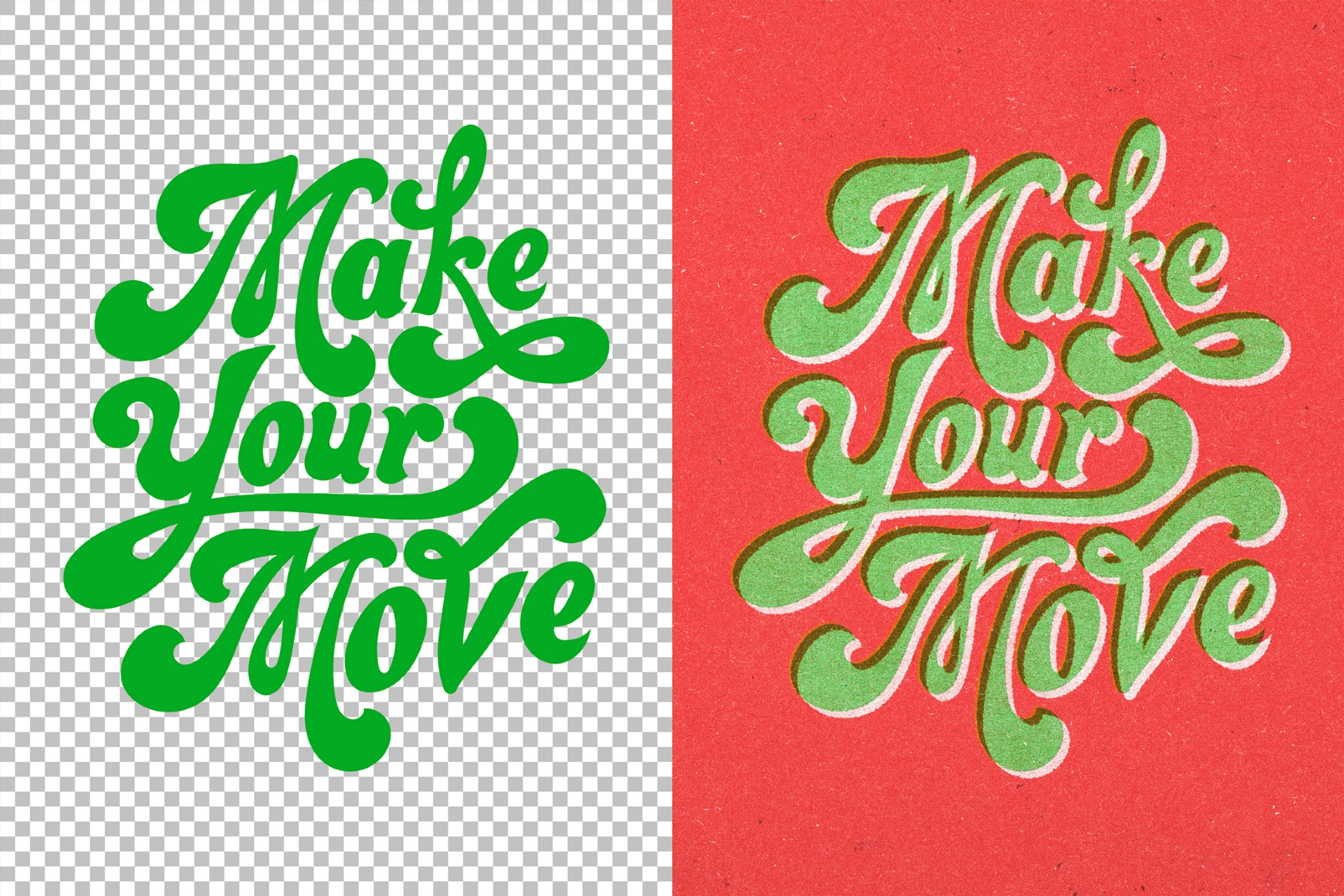 Vintage Riso Text & Logo Effect