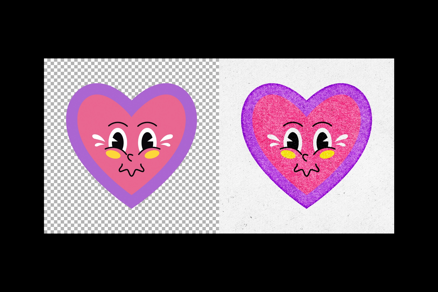 Vintage Ink Stamp Effect