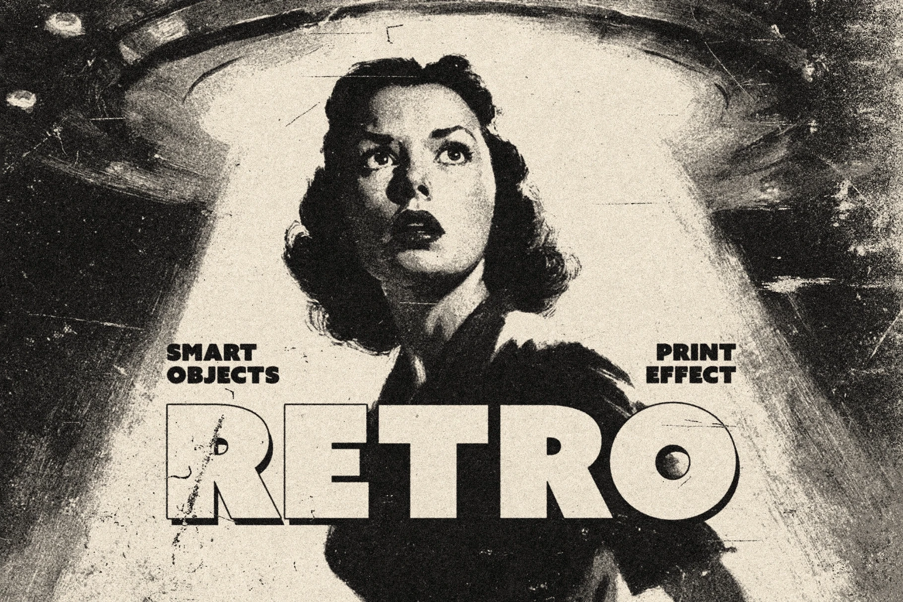 Retro Grunge Print Effect