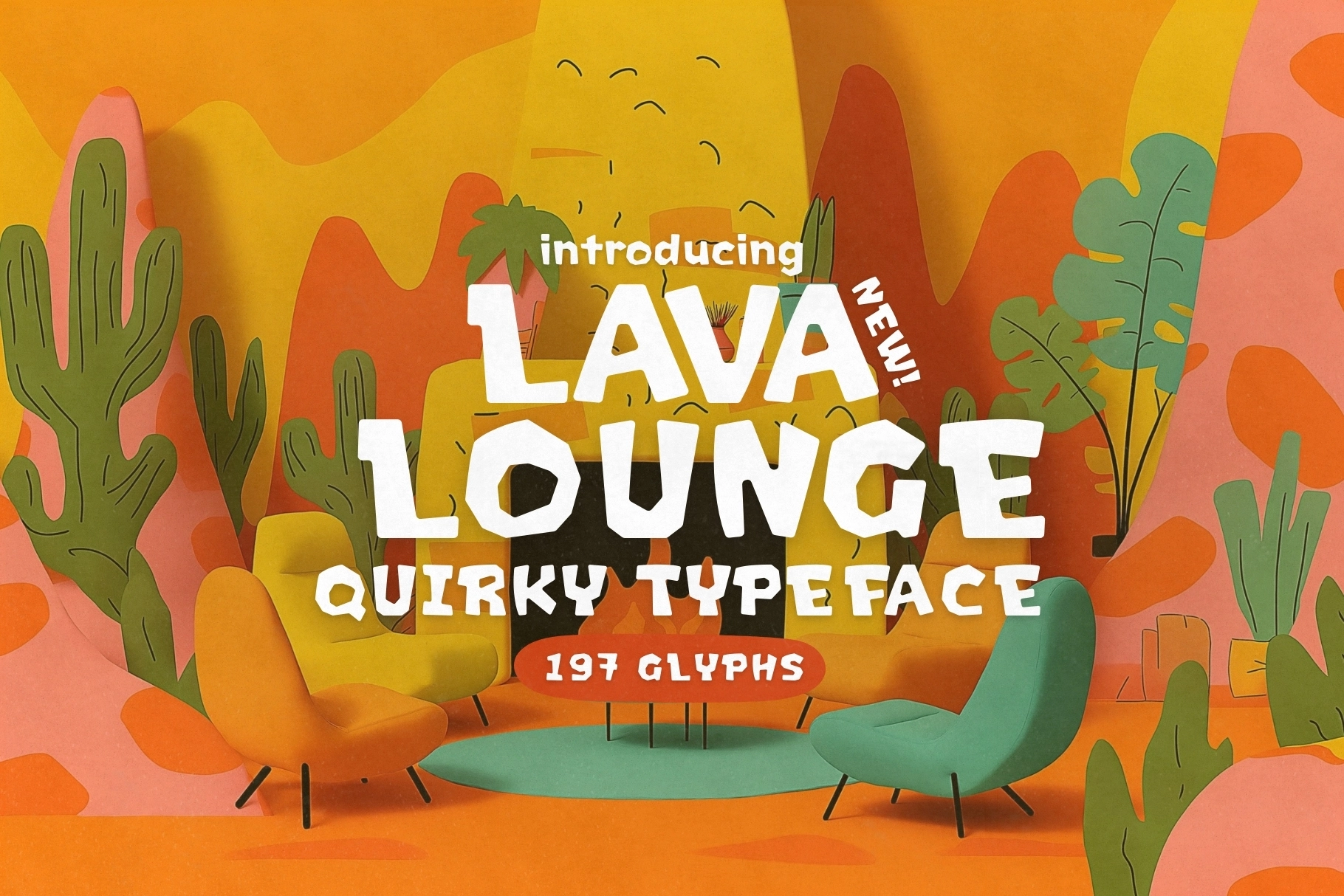 Lava Lounge - Quirky Cartoon Typeface