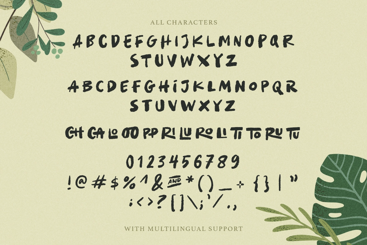 Tropical Times + Leaves Illustration