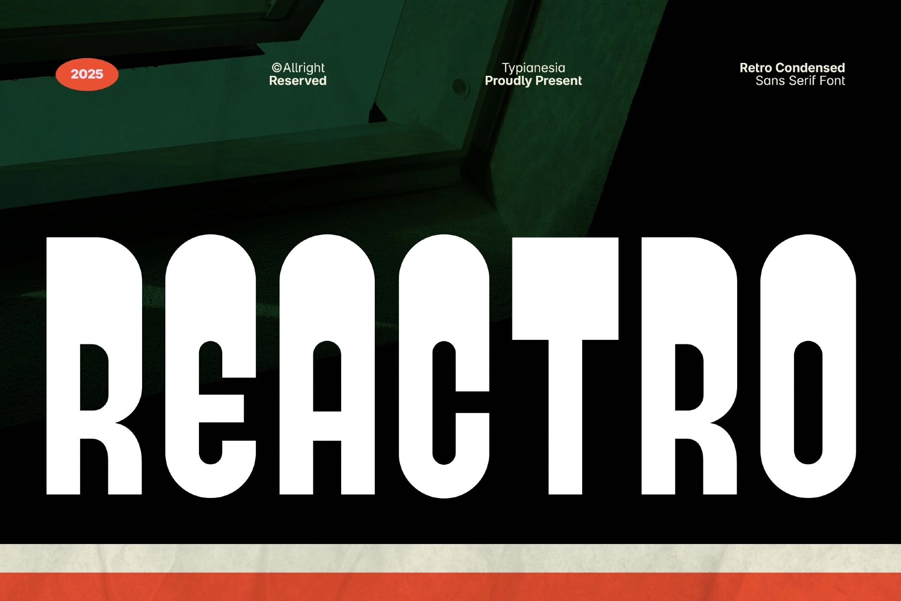 Reactro - Bold Retro Condensed Sans Serif
