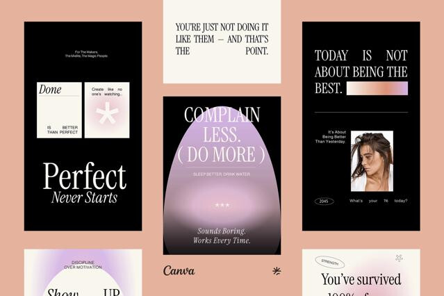 Motivational Quotes Instagram Pack Canva Template