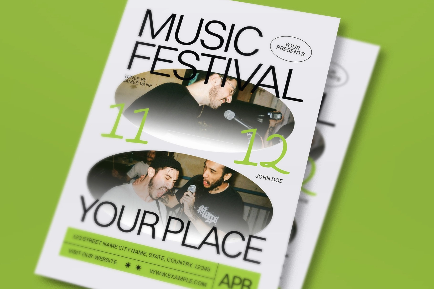 Grey Anti Design Music Festival Flyer