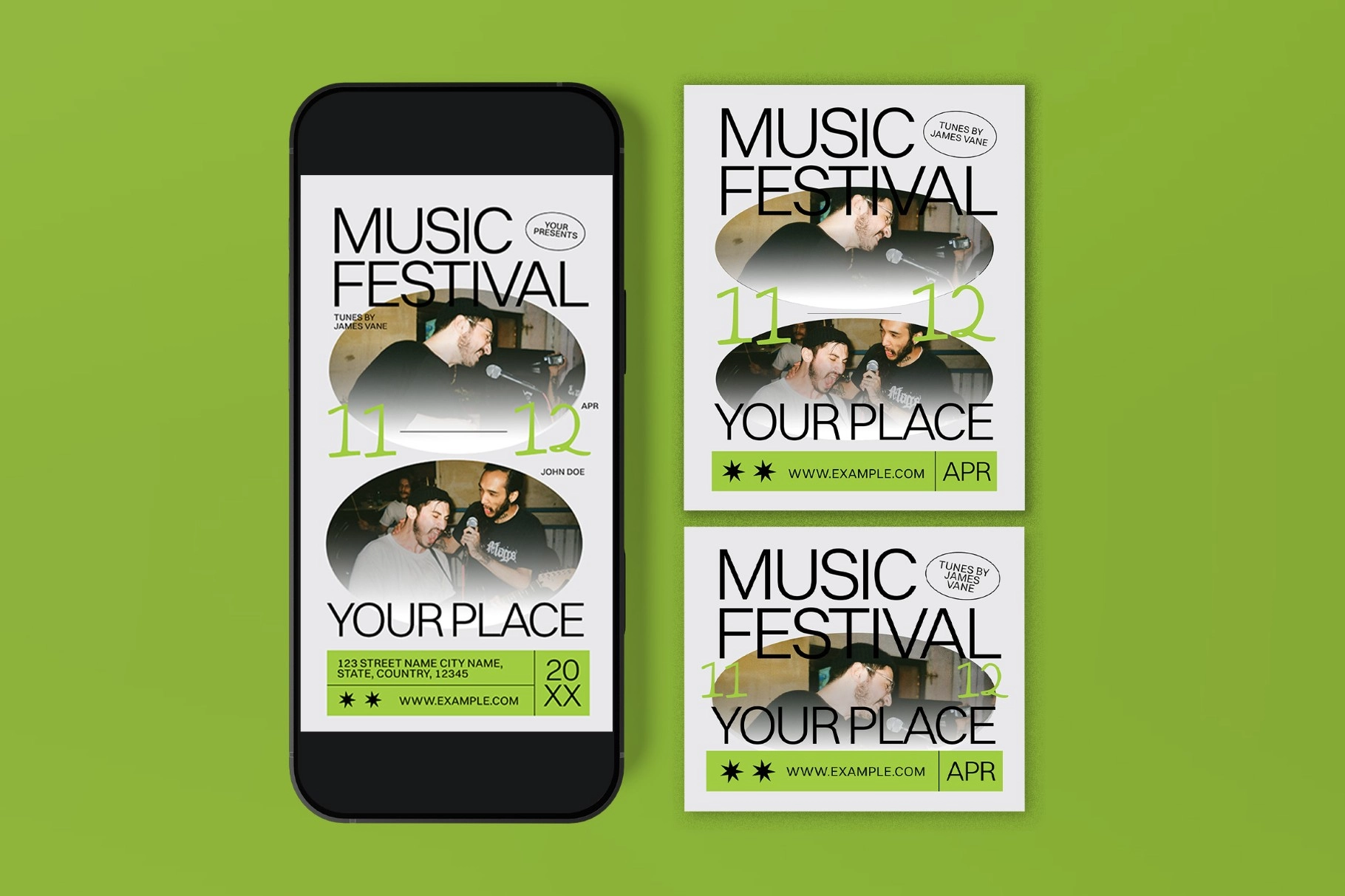 Grey Anti Design Music Festival Flyer