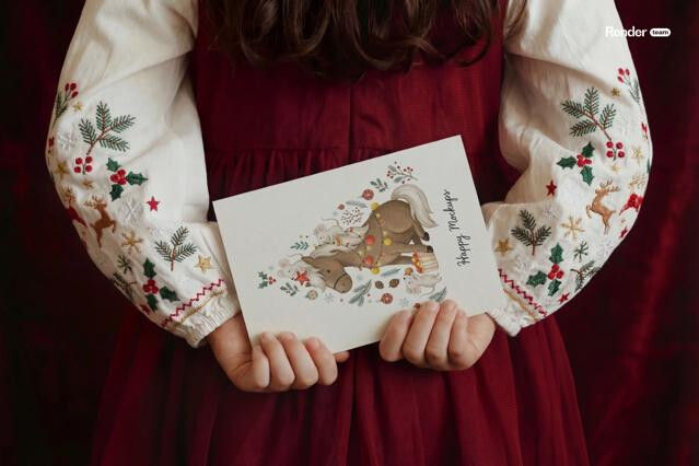 Christmas Card Mockup