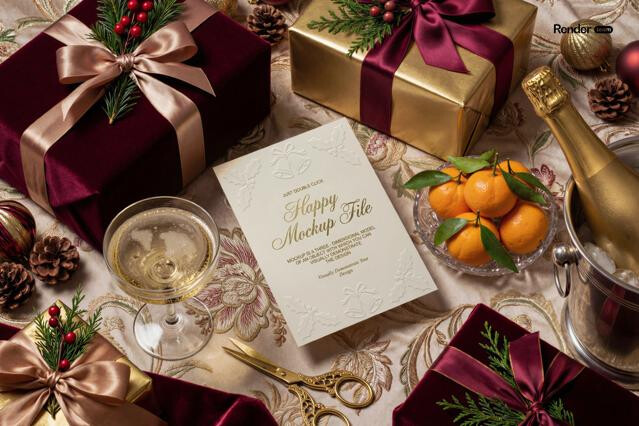 Christmas Card Mockup