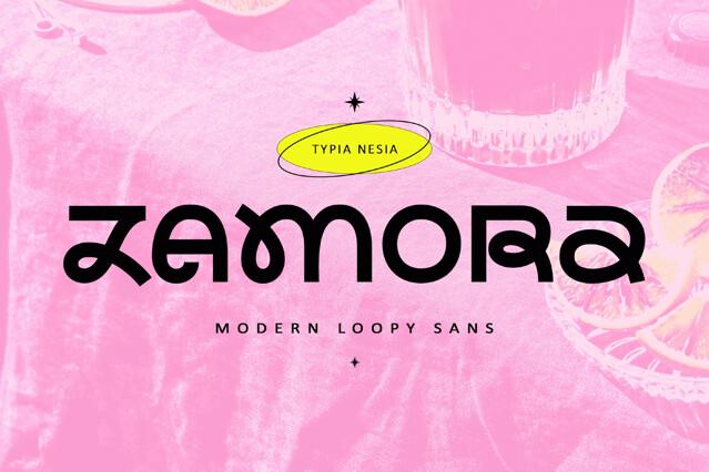 Zamora - Modern Bold Loopy Sans