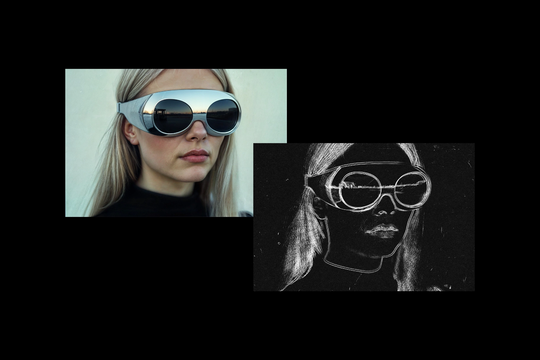 Line Paint Photo Effect