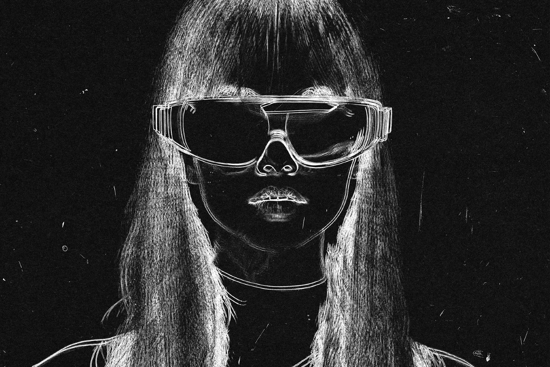 Line Paint Photo Effect