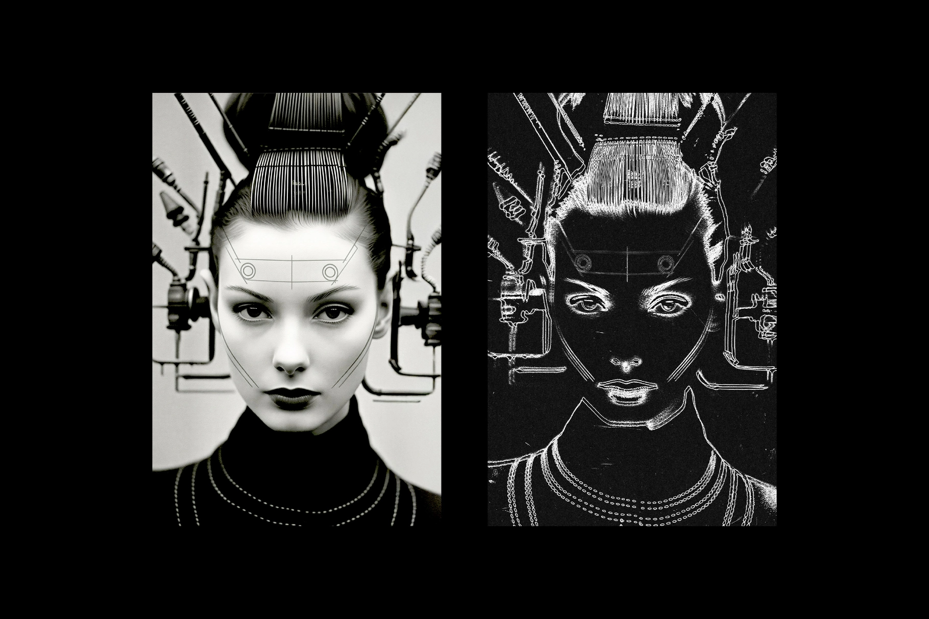 Line Paint Photo Effect