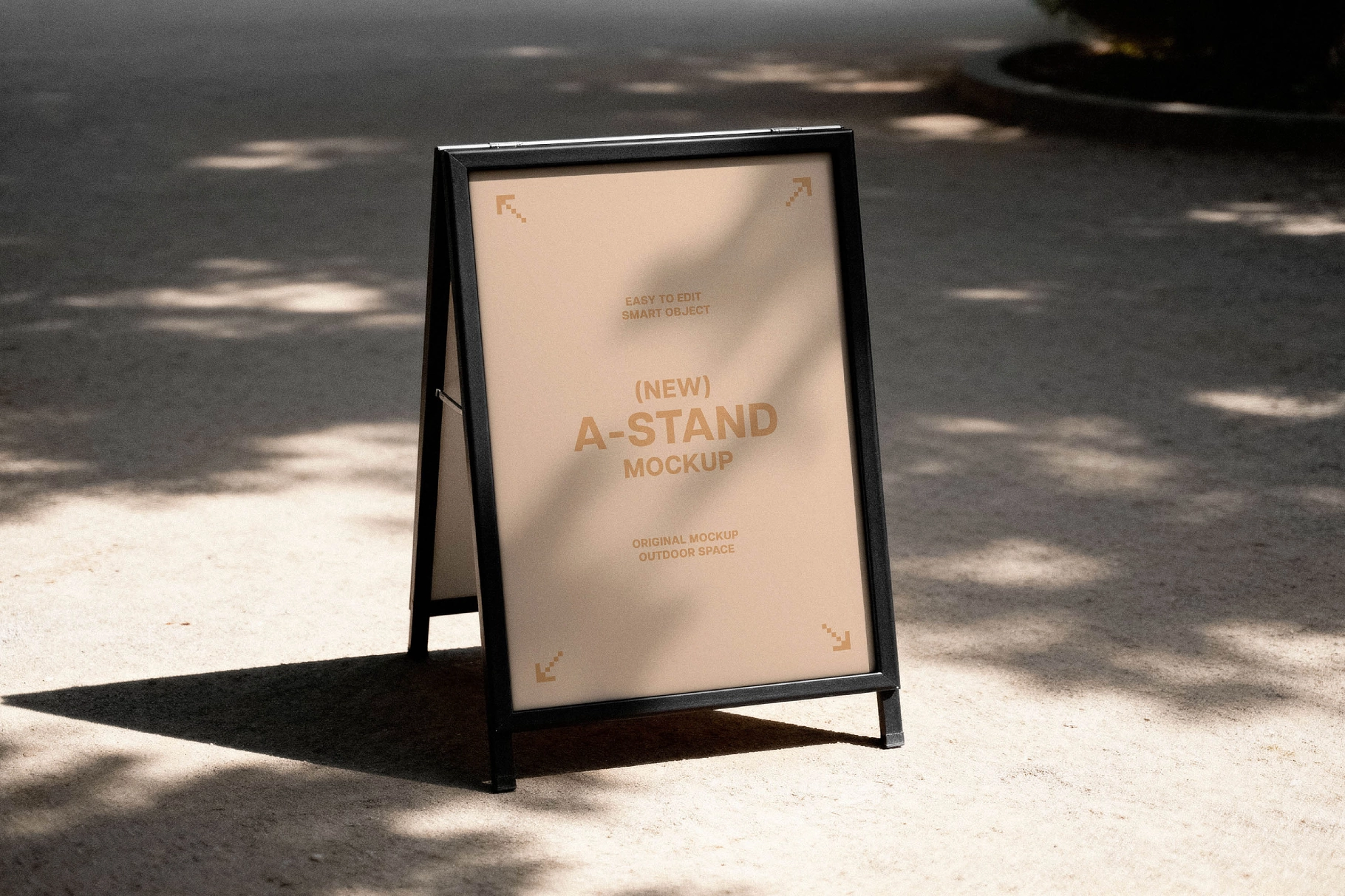 Outdoor A-Stand Mockup