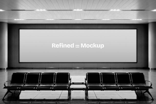 Airport Screen Mockup
