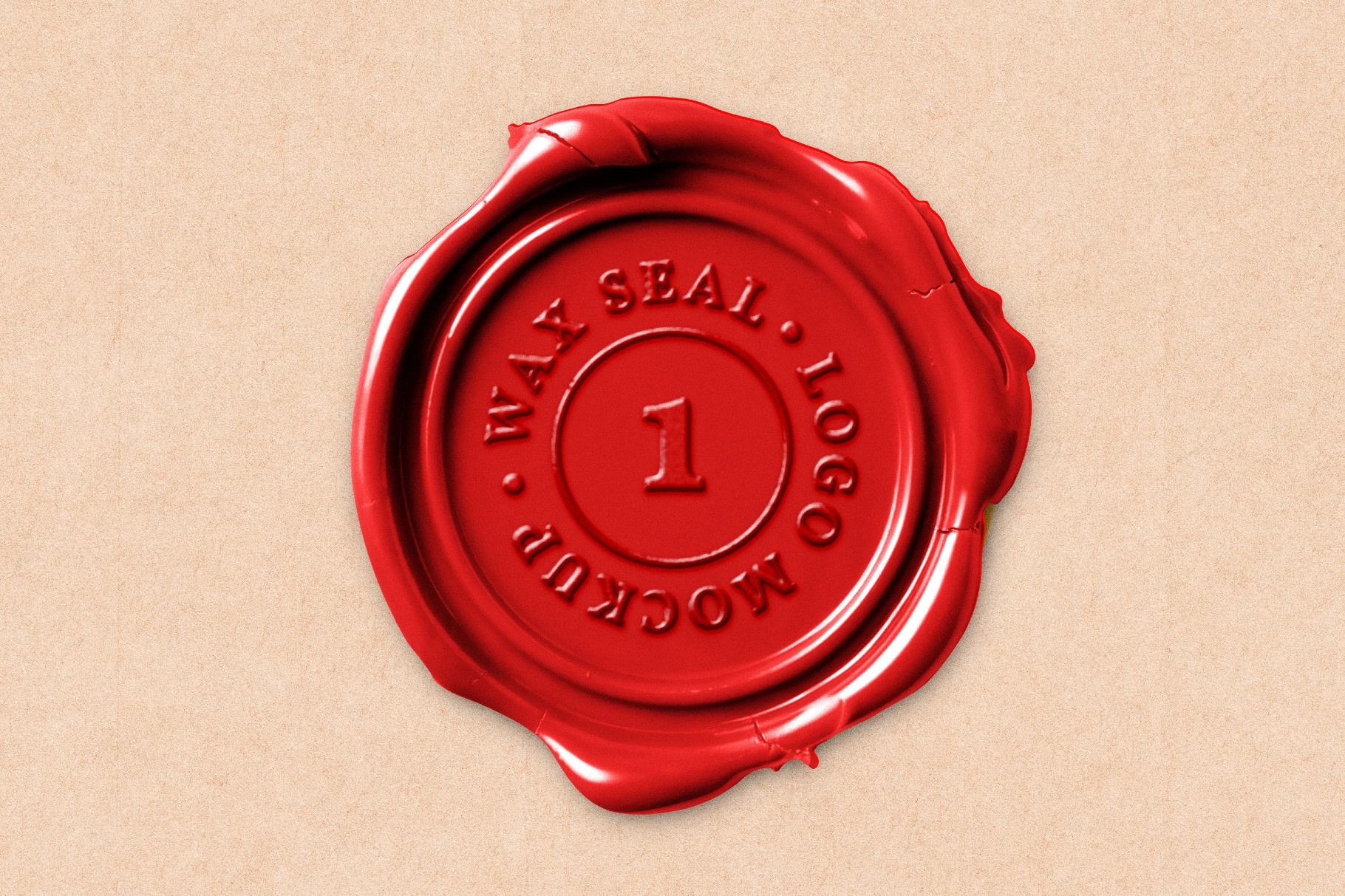 Wax Seal Logo Mockups