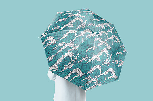 Download Umbrella mockup set: download PSD