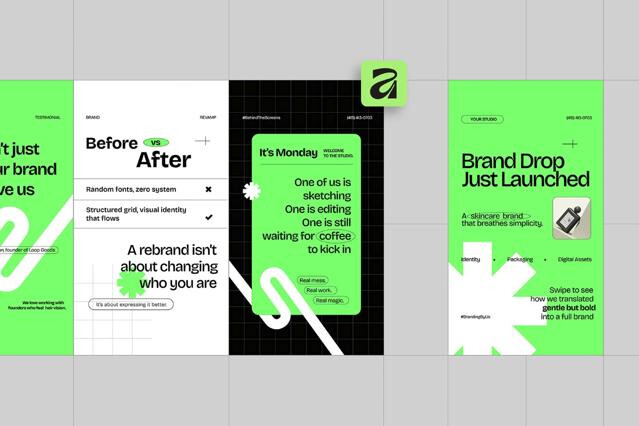 Creative Agency Instagram Pack Affinity Template