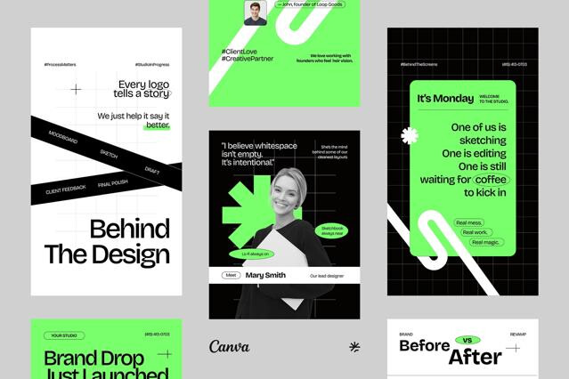 Creative Agency Instagram Pack - Canva Template