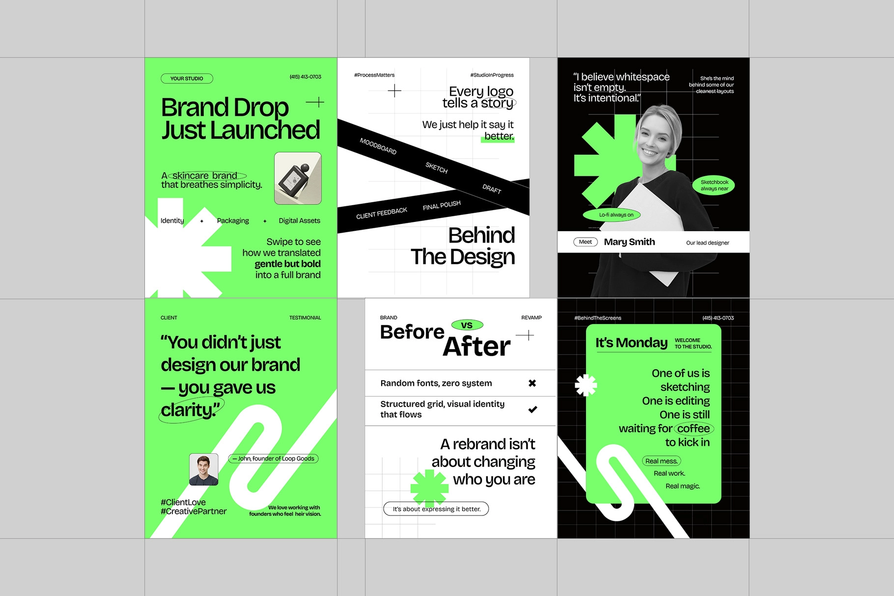 Creative Agency Instagram Pack - Canva Template