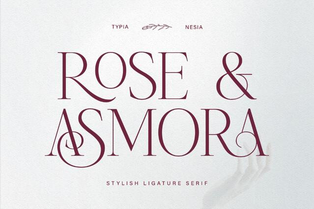 Rose & Asmora - Ligature Serif Font