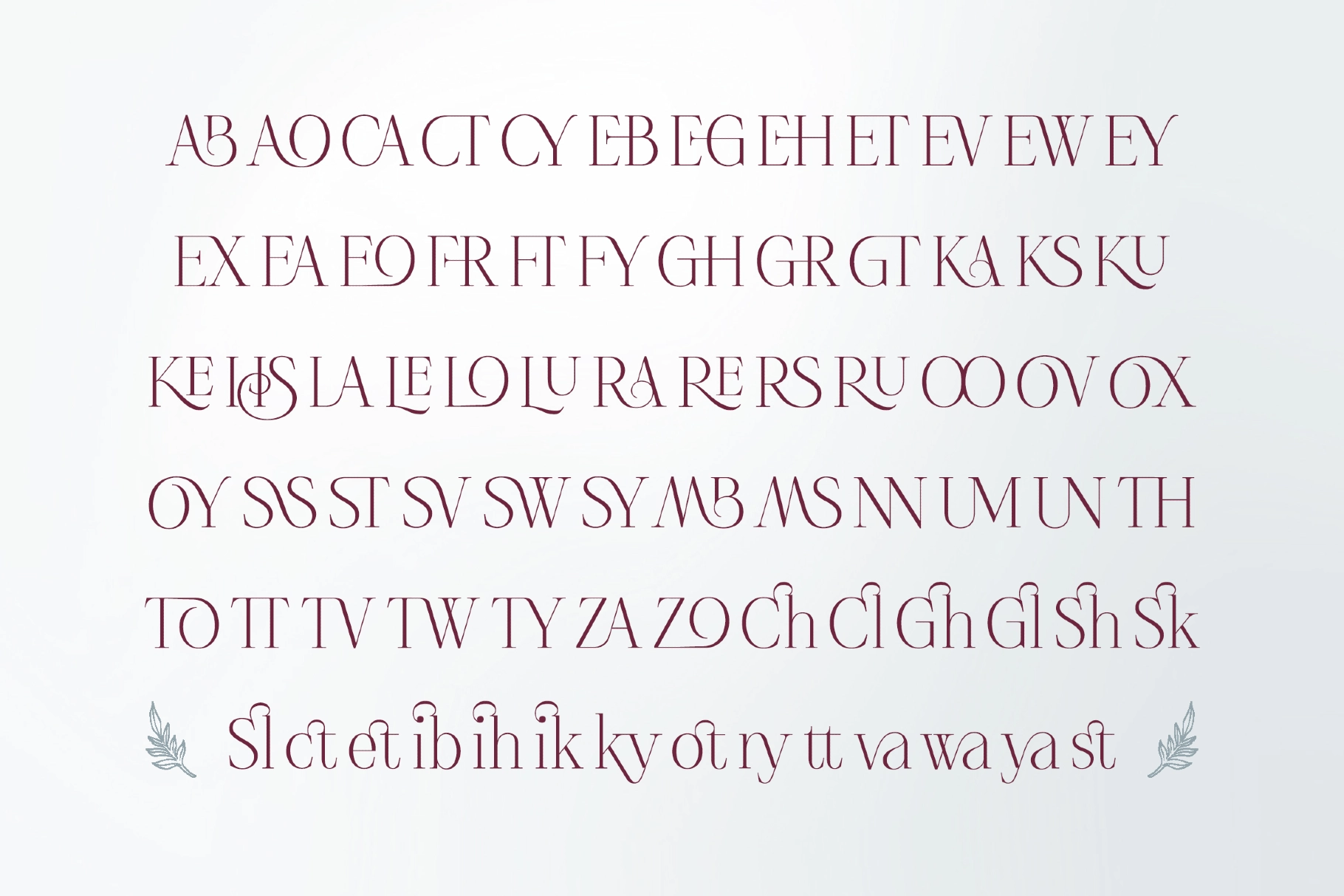 Rose & Asmora - Ligature Serif Font