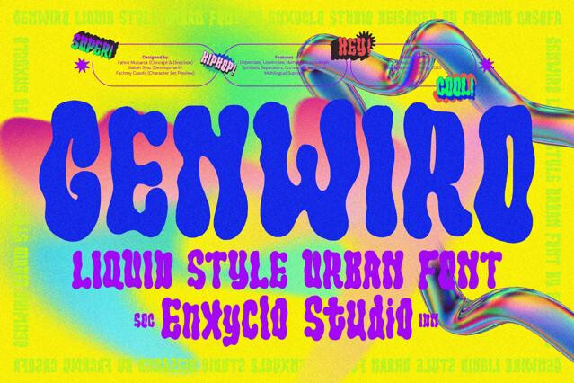 Genwiro Liquid Bold Font
