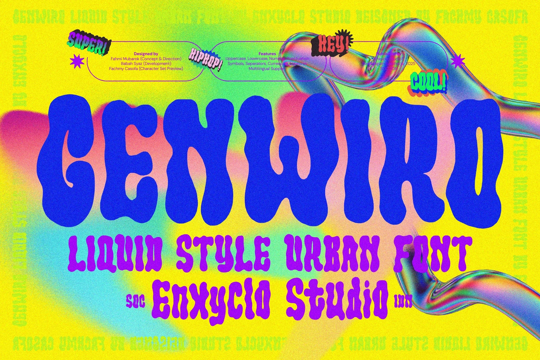 Genwiro Liquid Bold Font