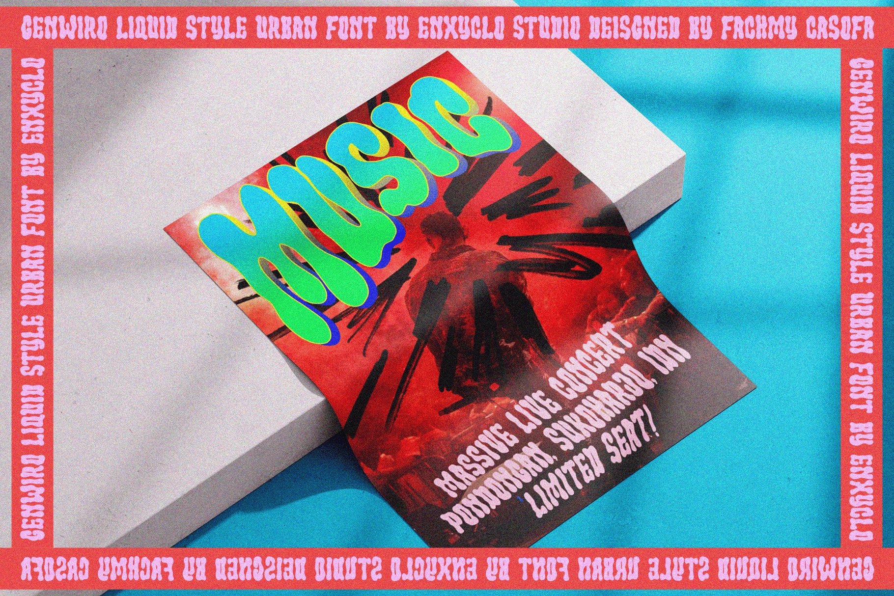 Genwiro Liquid Bold Font