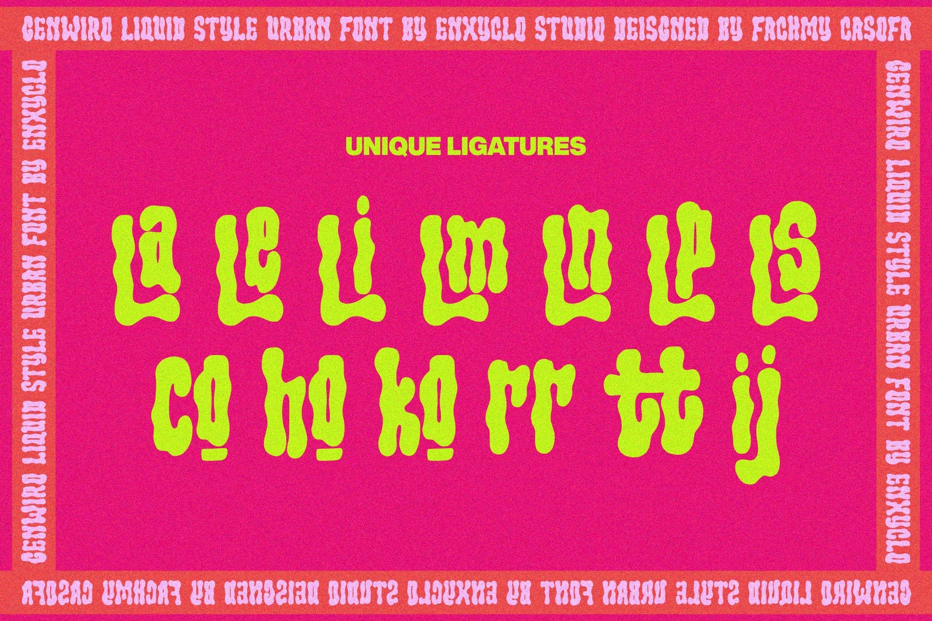 Genwiro Liquid Bold Font