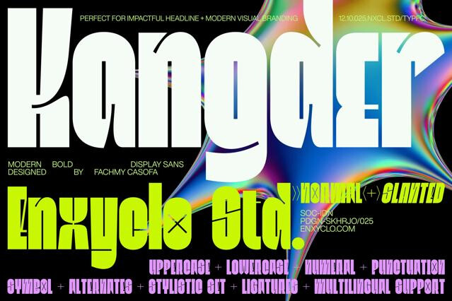 Kangder Bold Display Font