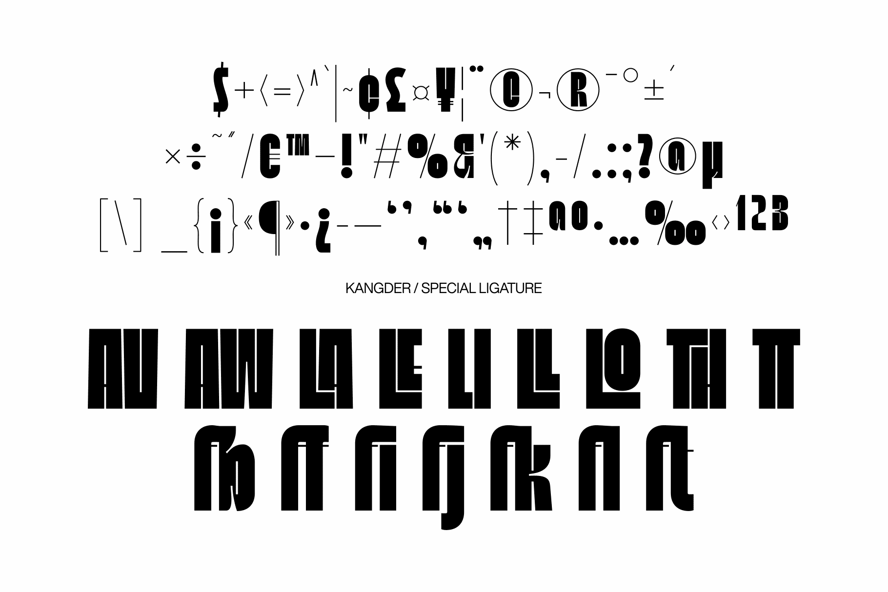 Kangder Bold Display Font
