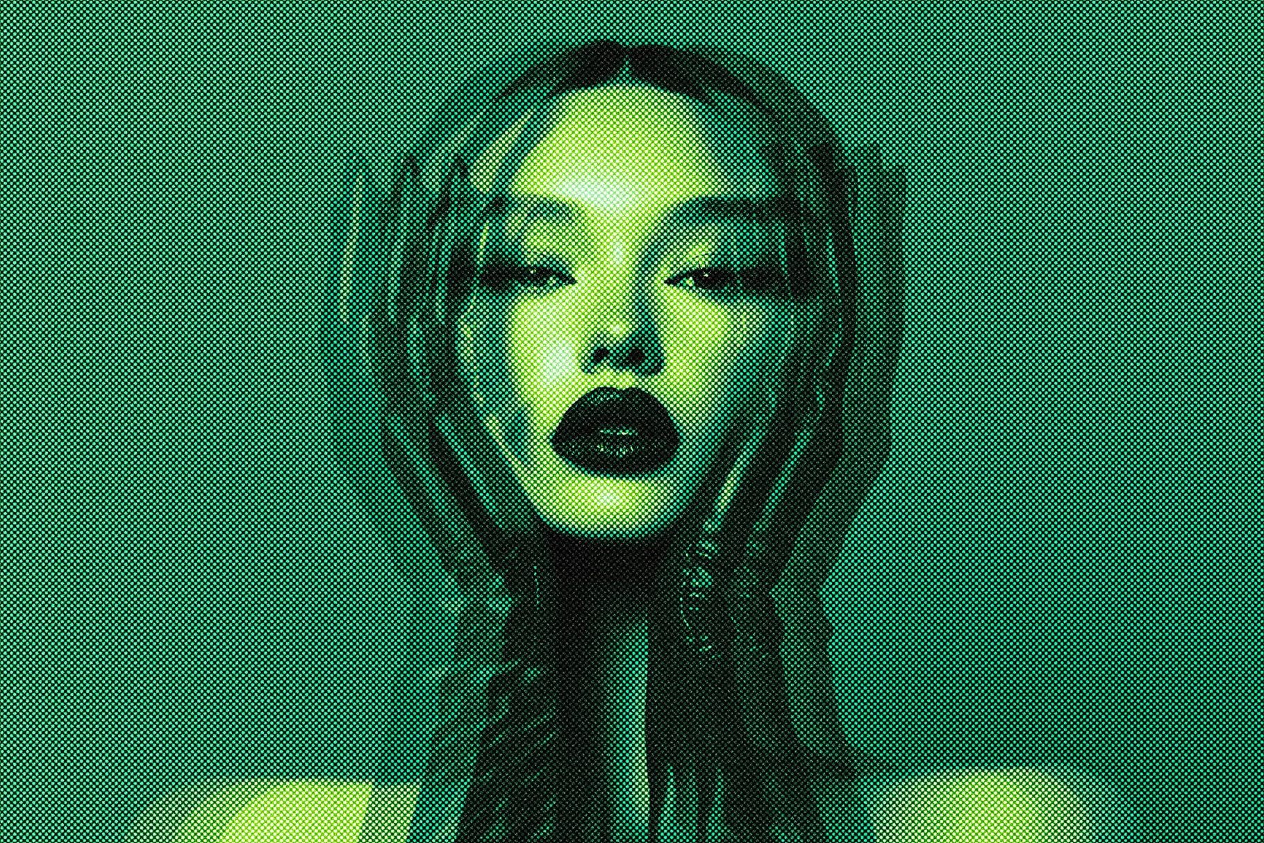 Halftone Print Photo Effect