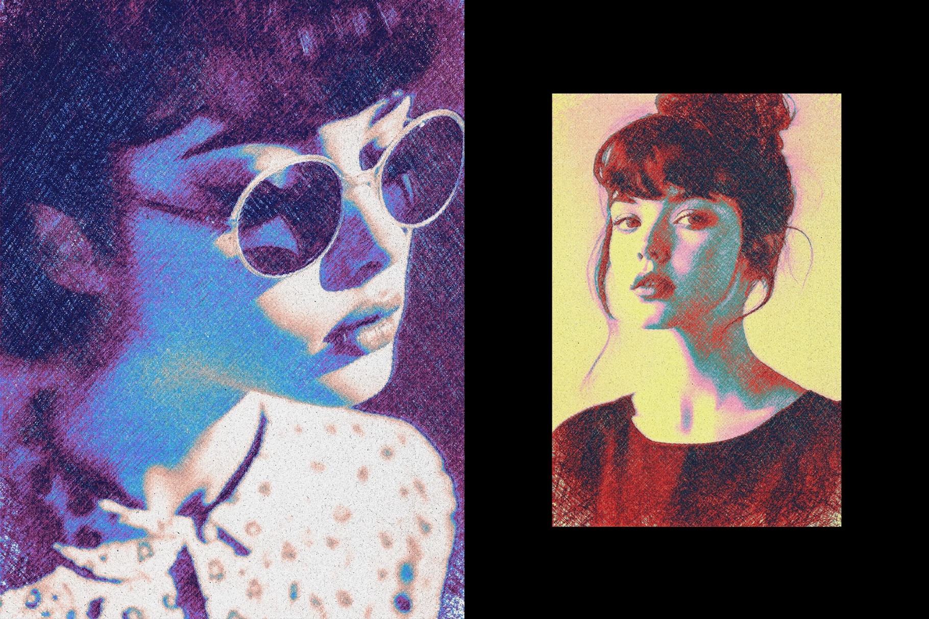 Oil Pastel Photo Effect