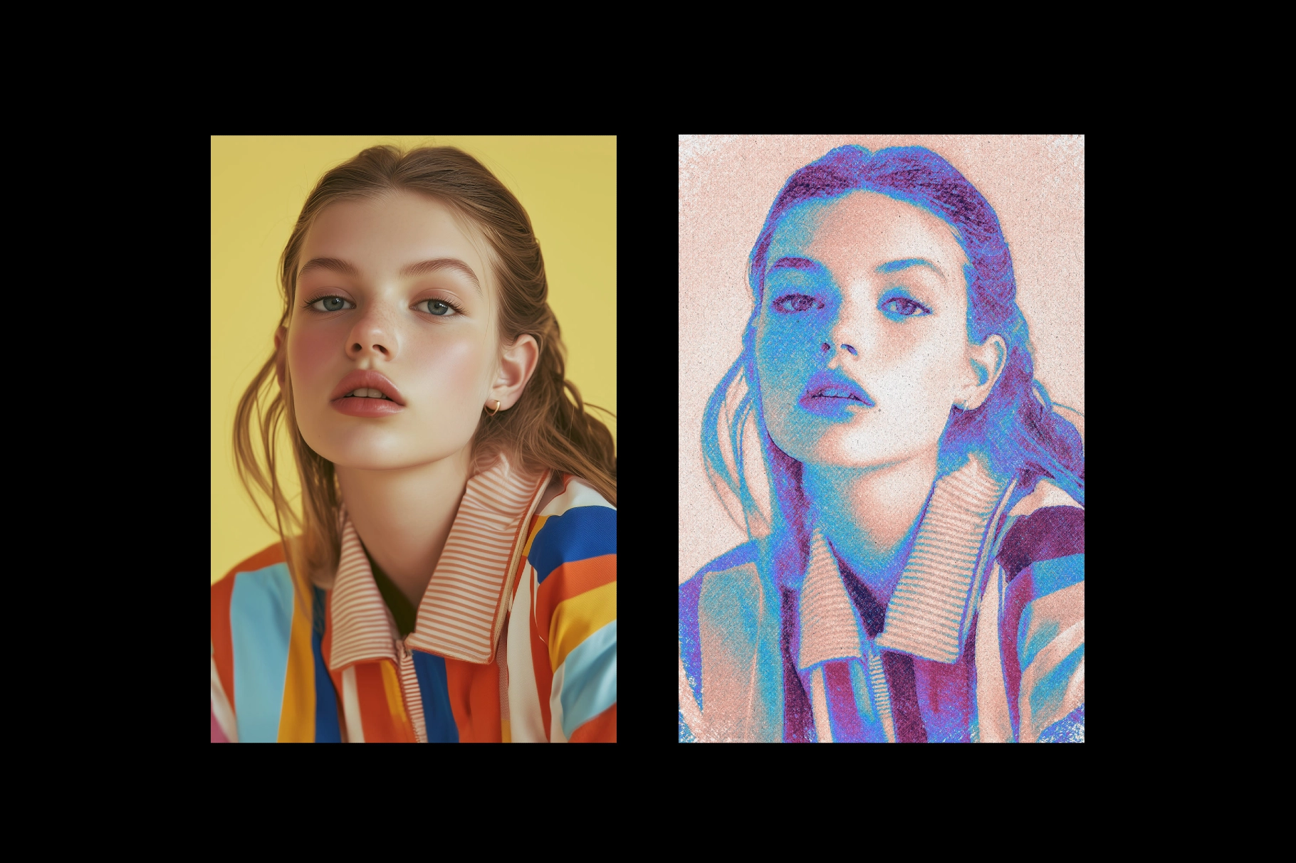 Oil Pastel Photo Effect