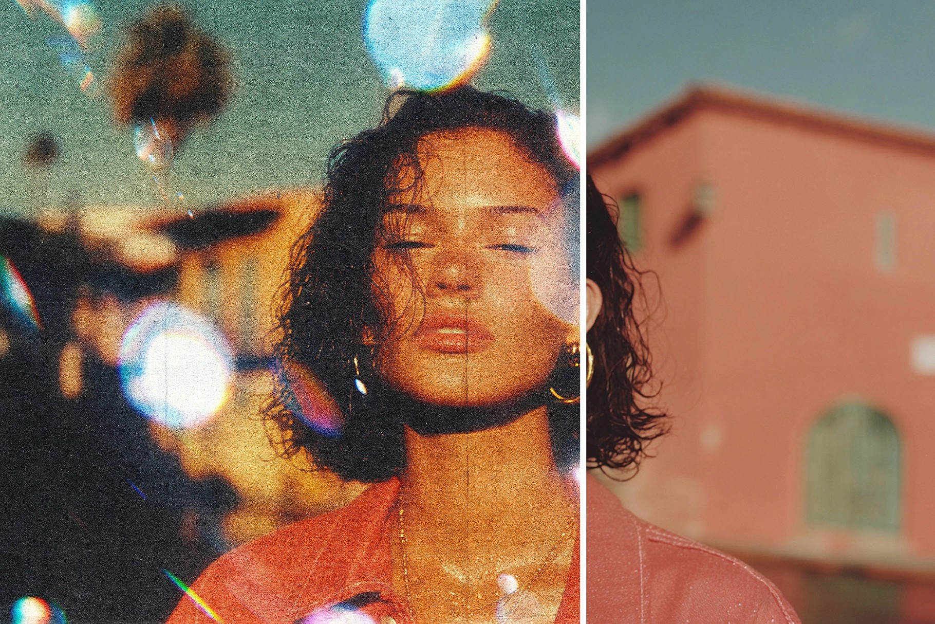 Vintage Bokeh Leak Photo Effect