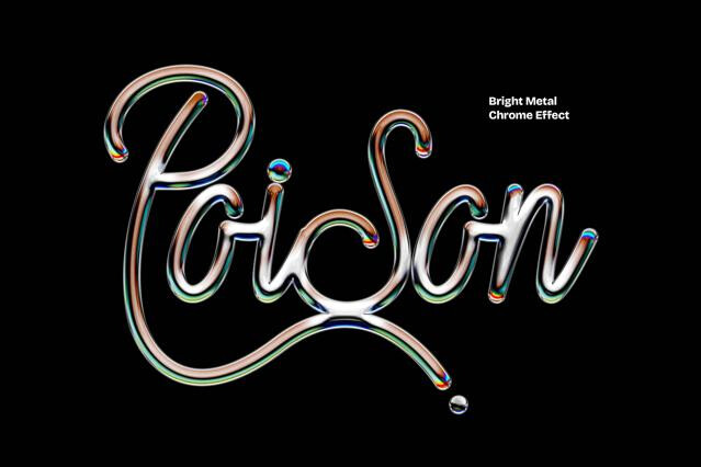 Metal Chrome Text Effect