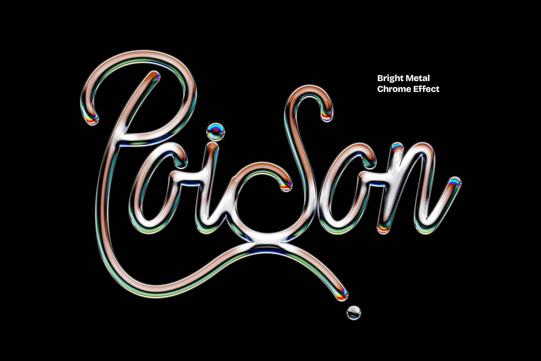 Metal Chrome Text Effect