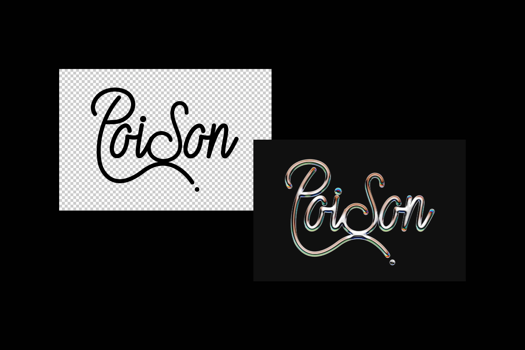 Metal Chrome Text Effect