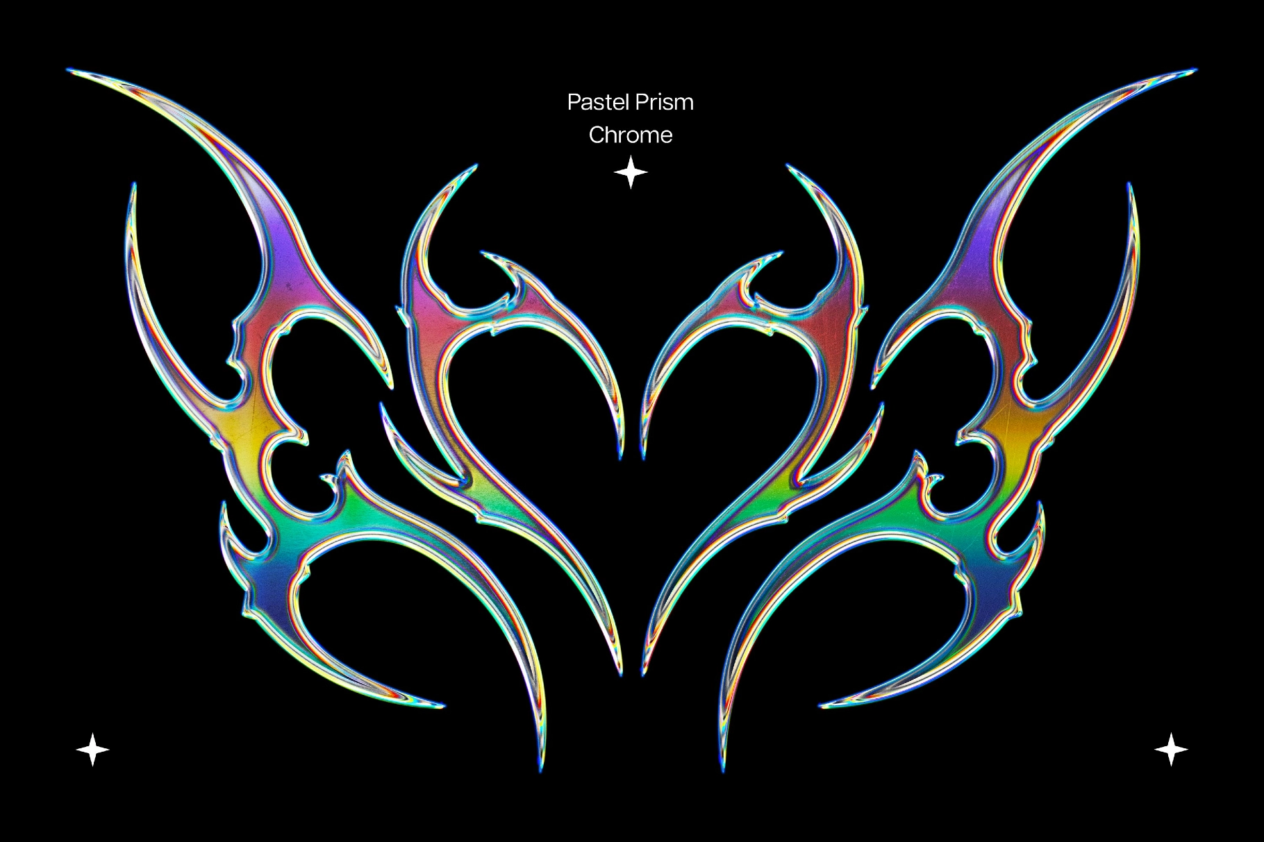 Pastel Prism Chrome Effect