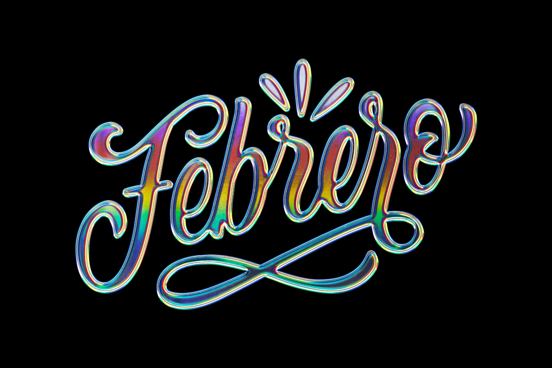 Pastel Prism Chrome Effect