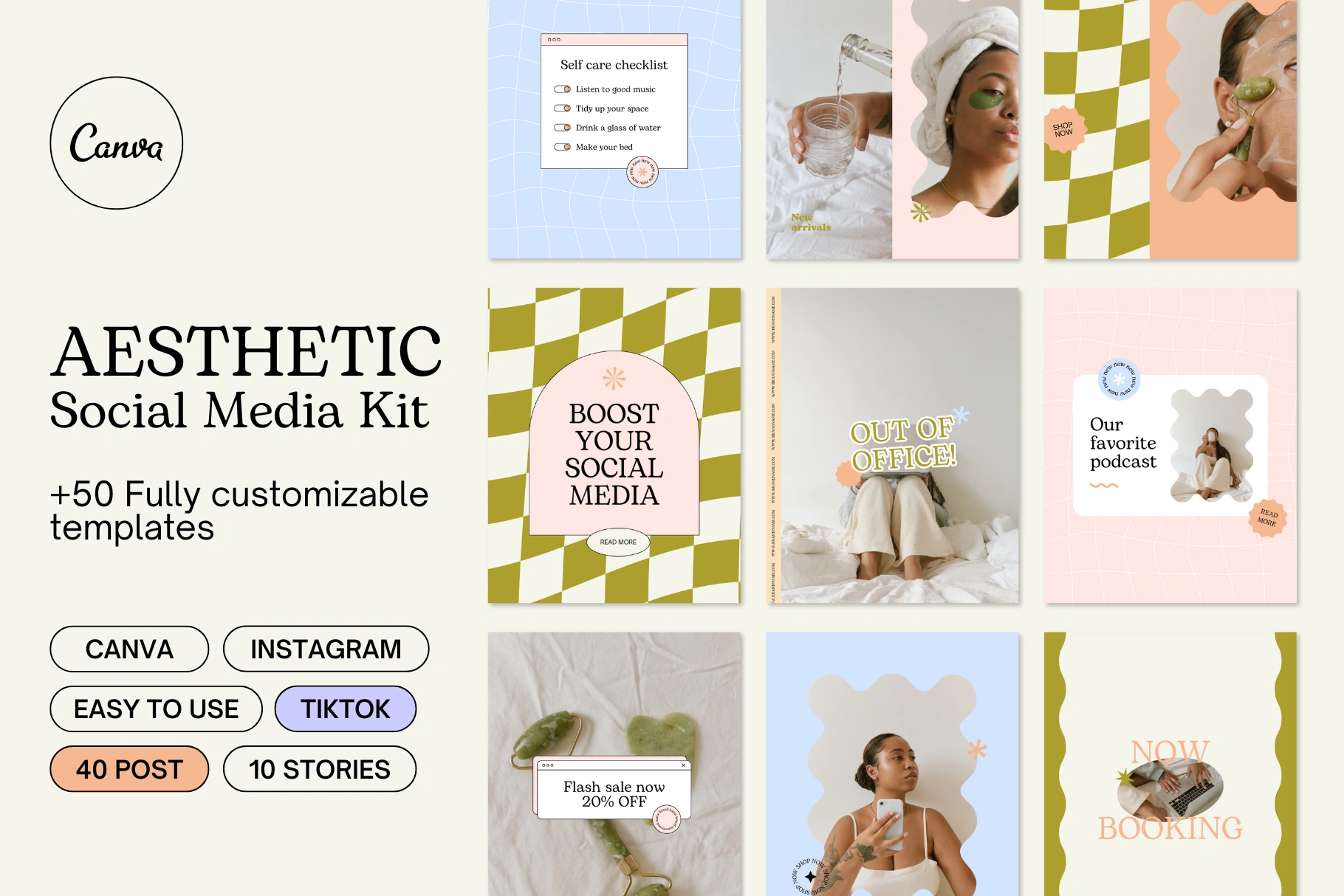 Aesthetic Instagram Template Kit