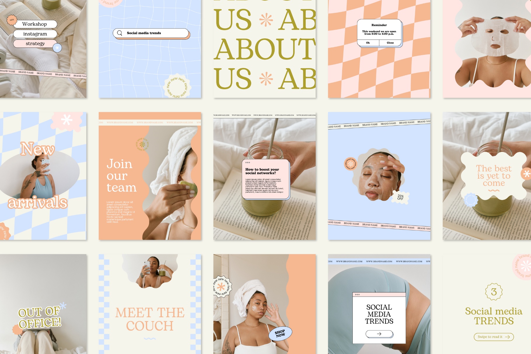 Aesthetic Instagram Template Kit