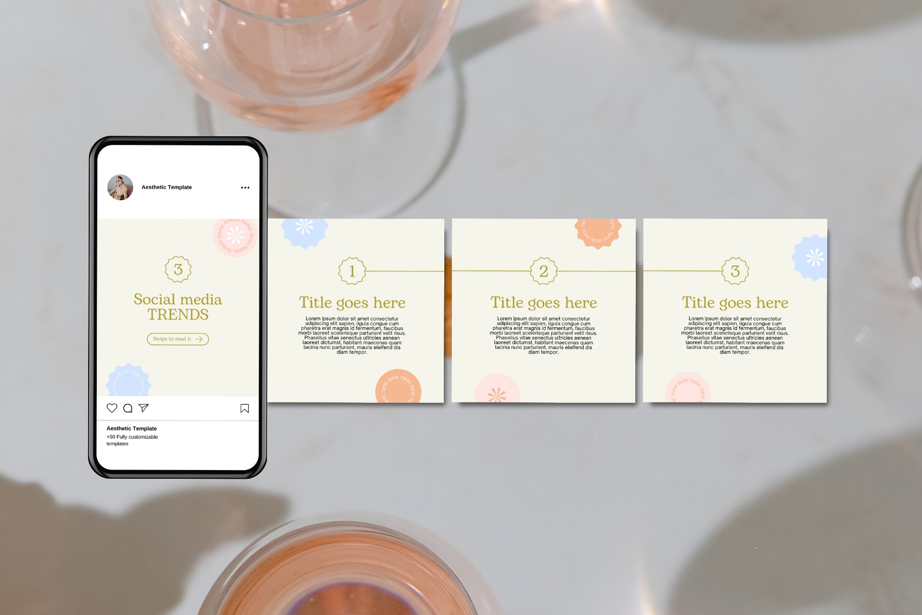 Aesthetic Instagram Template Kit