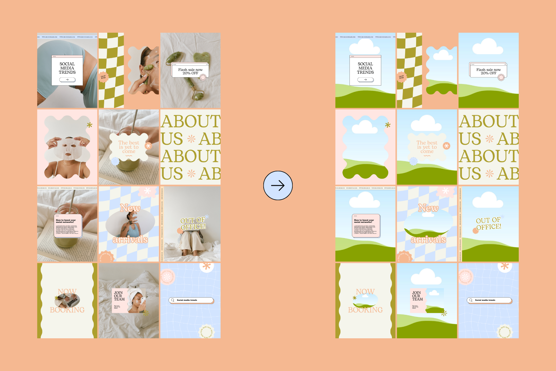 Aesthetic Instagram Template Kit