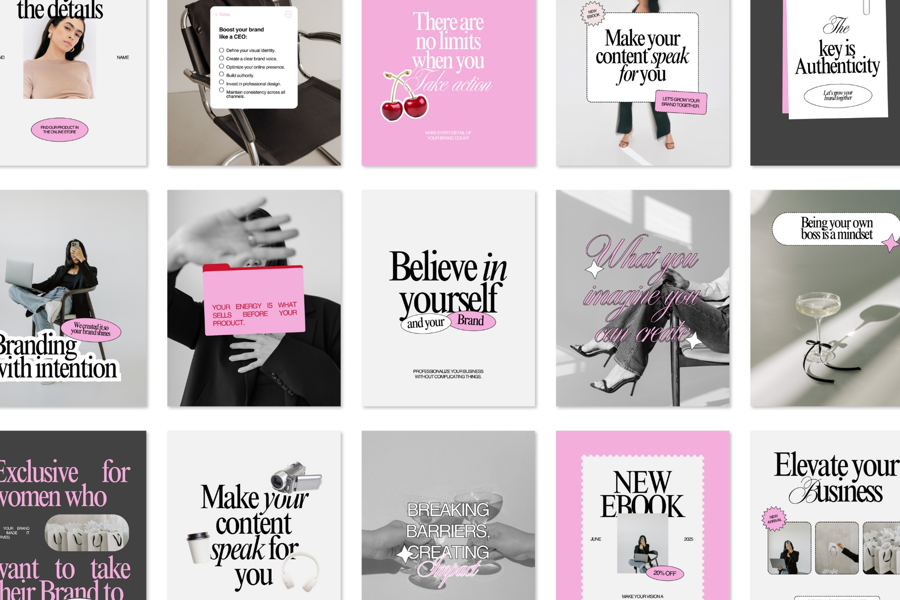 Boss Girls Club - Template Kit